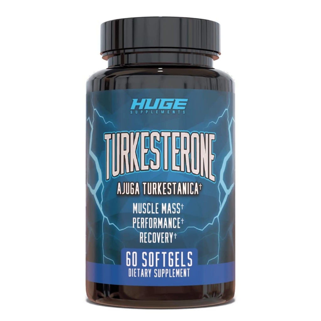 Turkesteron dodatek (500mg) Ajuga Turkestanica Extract, Zlepšit svalové hmoty Lean, Cvičení výkon, Zlepšit svalové zotavení s naší softgel absorpční technologie (60 Softgels)