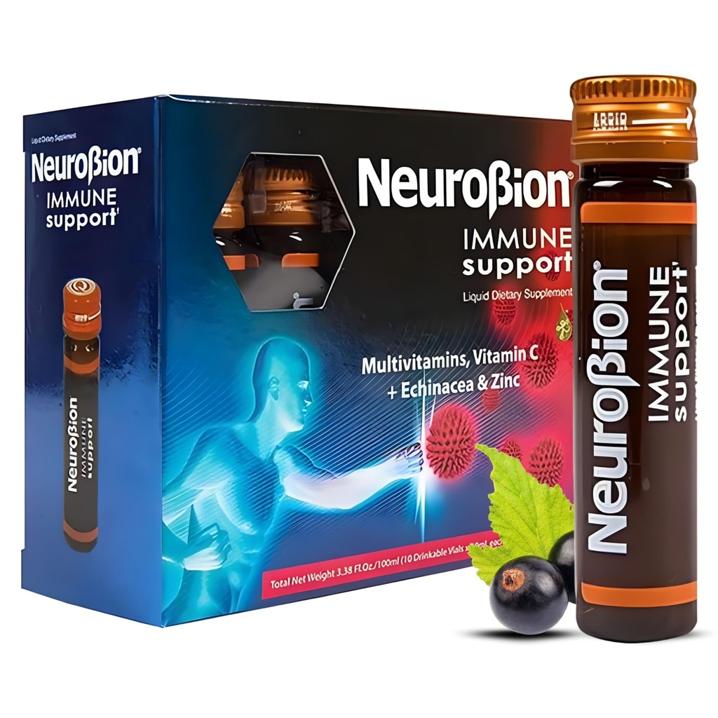 Imunitní podpora Neurobionu s Echinaceou a zinkem 10 injekčních lahviček x 10 ml