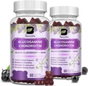 (2 Pack) Glucosamine Chondroitin Gummies, Extra Strength Joint Supplement with MSM & Elderberry for Mobility & Flexibility, Antioxidant Support for Men & Women, 120 Gummies