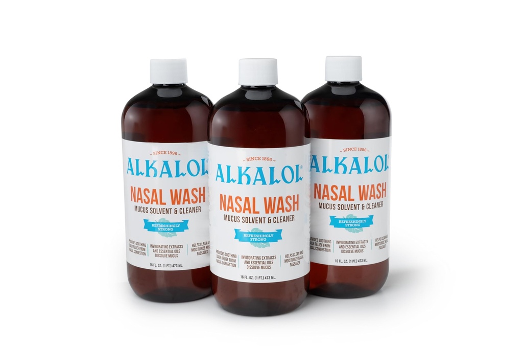 Alkalol Solution Original Nasal Wash, 16 fl oz (balení po 3)