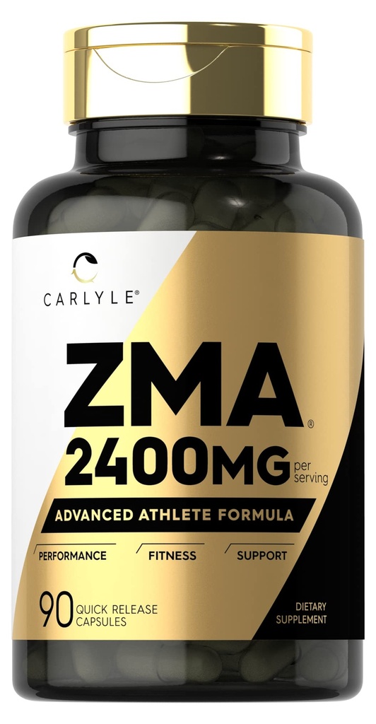 Carlyle ZMA dodatek pro muže a ženy 2400mg 124; 90 Počet 124; Non- GMO, gluten Free Formule