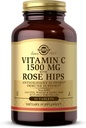 Solgar Vitamin C 1500 mg s Rose HIPS, 90 Tablety - Antioxidant & Imunitní podpora - Celkové zdraví - Podporuje zdravou pleť & Spojky - Non- GMO, Vegan, Gluten Free, Dairy Free, Kosher - 90 Služeb