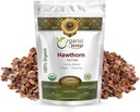 Organic Way Hawthorn Berries Cut & Sifted (Crataegus monogyna) - European Wild- Harvest CLAS124; Organic & Kosher Certified CLAS124; Vegan CLAS124; Non GMO & Gluten Free CLAS124; USDA Certified CLAS124; Původ - Albánie (1 / 4LBS / 4OZ)