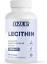 DZUL Pharma 's Soy Lecithin 1200 mg / 100 Softgels / High Potency, Gluten Free a Lab- ověřeno