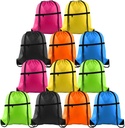 KUUQA 12Pcs Taška Taška sportovní tělocvična String Backpack Bulk Cinch Back Sackpack se zipem pro školní jóga sportovní tělocvična Cestování
