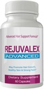 Rejuvalex Advanced Hair Growth Formule - Unikátní doplněk s vitamíny a minerály s biotin - Gluten zdarma 60 Kapsle - Vlasová lasa kůže a nehty Extra Pevnost Formule Růstový Boost