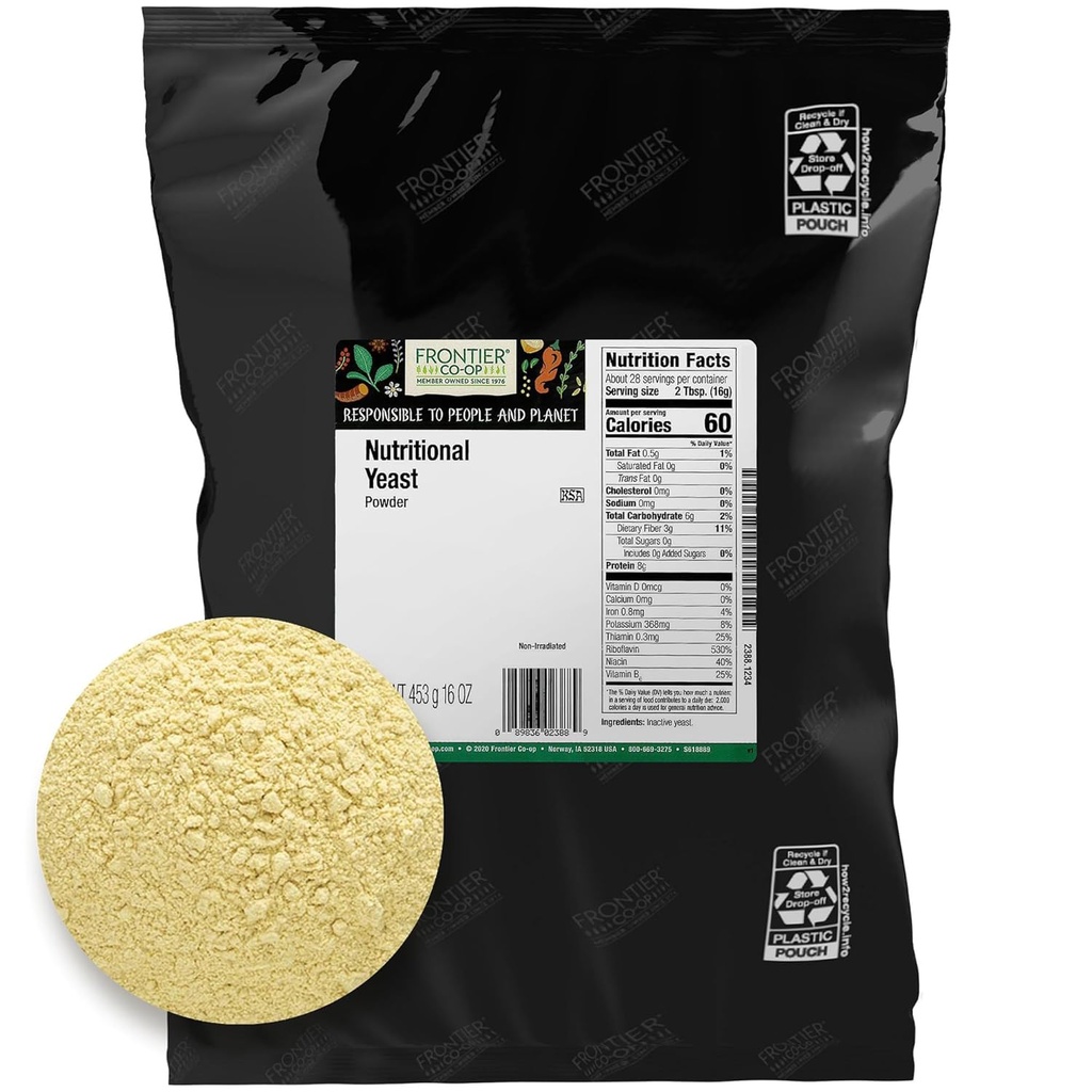 Frontier Co- op Powder Nutritional Yeast 1lb