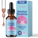 JoySpring Kids B Complex CLAS124; Vitamin B Complex Liquid Drops with Elderberry, Zinek & Vitamin C CLAS124; Podpora celkového wellness (1 fl oz) 30 Servings