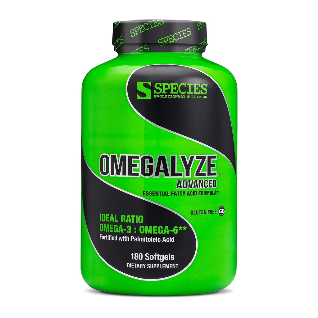 Druhy Nutrition Omegalyze Support doplňky, Základní mastné kyseliny Formule, dodatek k pomoci maximalizovat obnovu, Omega 3,6 a 7 Formule, 180 Kapsle