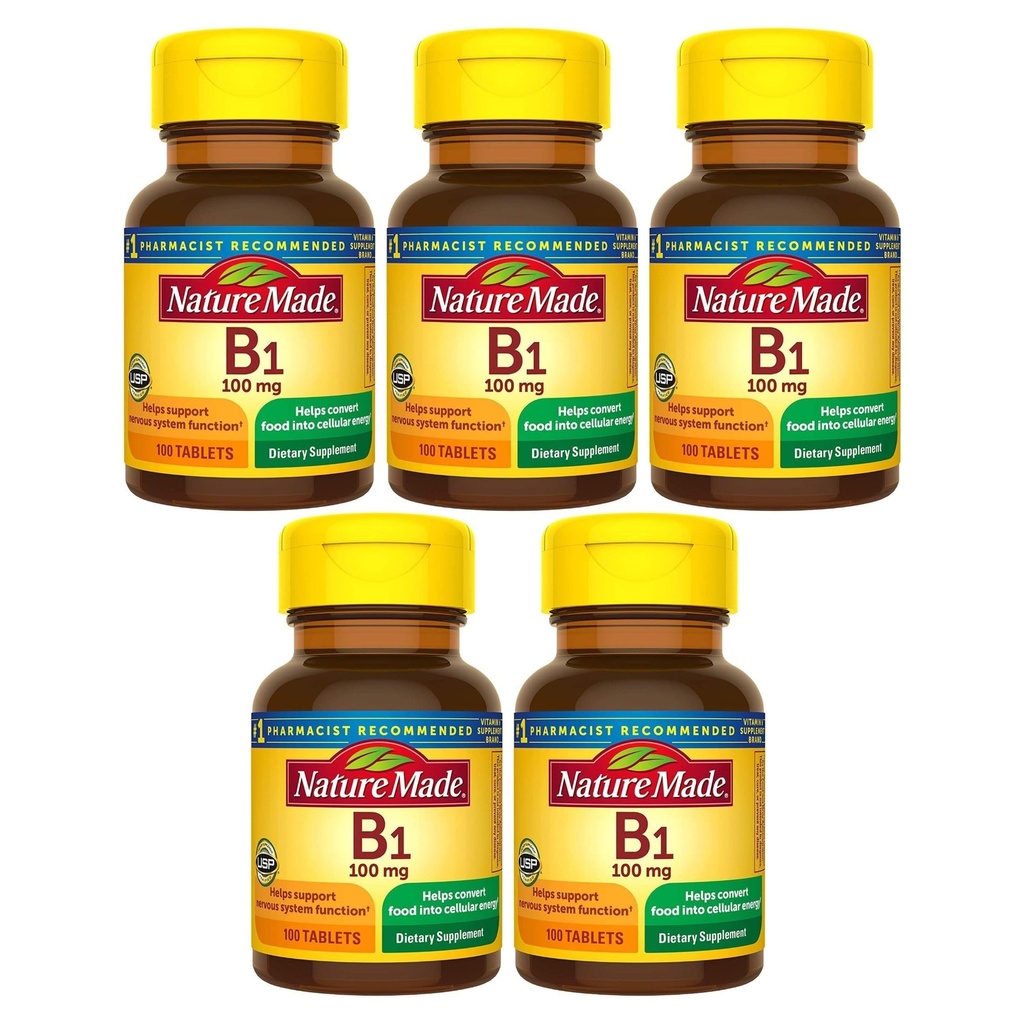 Příroda vyrobena B1 100 Mg 100 Počet (5 balení)