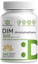 DIM doplněk 300mg, 240 Caps, 4 měsíce Dodávka 124; Estrogen Balance pro muže a ženy 124; Diindolylmethan Plus Black Pepper Extract pro zvýšení absorpce 124; Hormonální a kožní zdravotní podpora