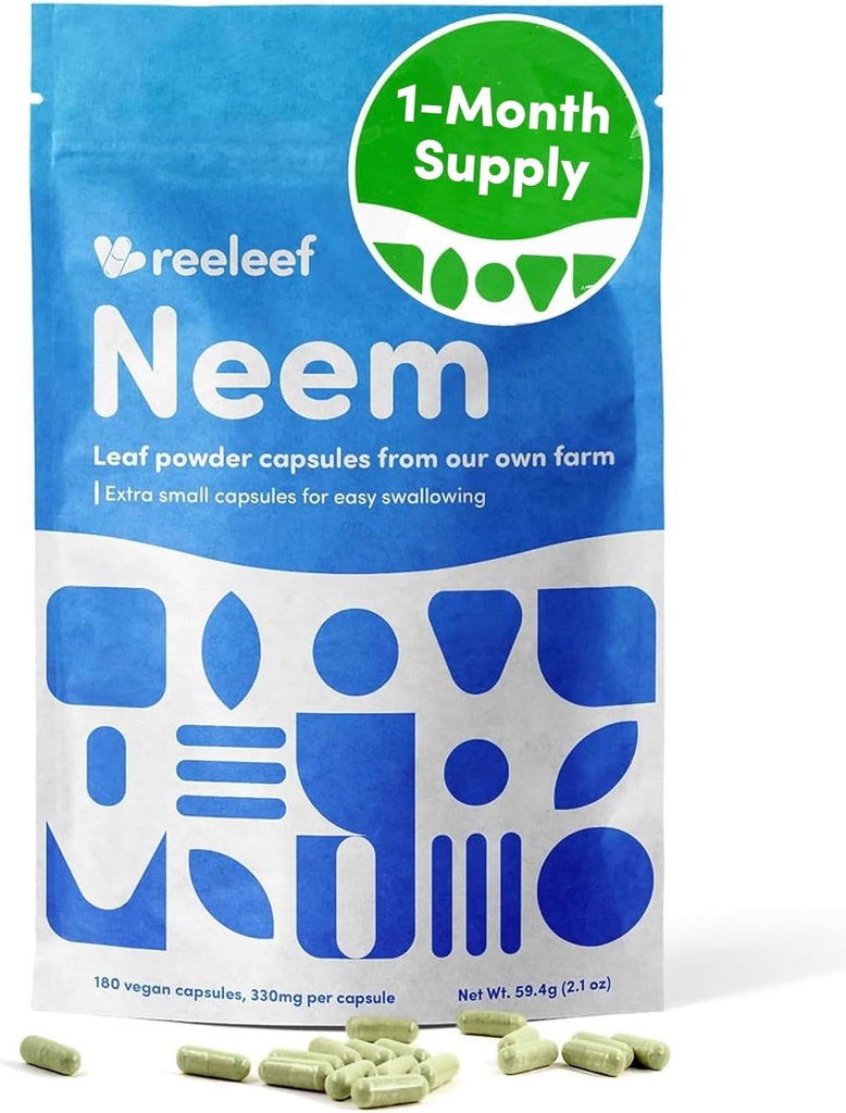 Čisté Bylinné listy Kapsle - 180 Počet 330 mg - Žádné přísady - Vegan