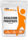 BulkSupplements.com Dicalcium Fosfát Powder - doplněk vápníku, DCP dodatek - bezochucený & gluten zdarma, 2g na servírování, 1kg (2,2 kg) (balení po 1)