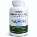 Bricker Labs Omega Cyclo - Mussel Plus UC-II, Premium NZ Green Lipped Mussel Plus UC-II Nedenaturovaný typ II Collagen, Ultimate společný dodatek pro společné zdraví a pohodlí, 90 Kapsle