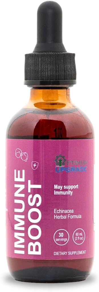OU Echinacea Drops for Rapid Immunication Support CLAS124; Imunitate Booster Tincture CLAS124; Echinacea Liquid Extract for Immunity Boost CLAS124; Vegan, Non- GMO, gluten- Free 2 Oz
