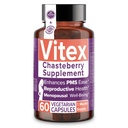 Inovativní Rose Vitex Chasteberry Supplement pro ženy, 1000 mg - Chaste Tree Berry for Hormon Balance, Fertility & PMS Support, Regulation Cycles - 60 Kapsle
