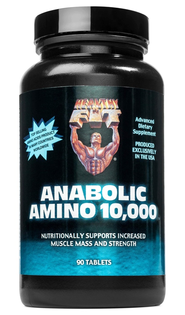 Zdravé 'n fit Anabolické Amino 10 000, 90 tablet, lahvička