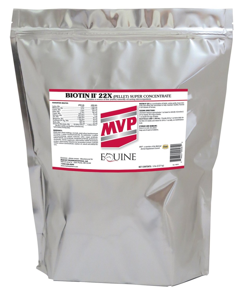 Biotin II 22X (5lb) Dodatek kopyta pro koně