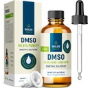 WoldoHealth DMSO 99,9% Pharmaceutical Grade - FT- IR ověřený dimethyl-sulfoxid, rozpouštědlo s nízkým zápachem ve skleněné lahvičce s precizním kapátkem (3.38 oz)