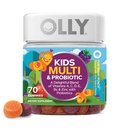 OLLY Kids Multivitamin & Probiotický Gummy, stravovací podpora, Vitamíny A, D, C, E, B, zinek, Žvýkací doplněk, Berry ochucené, 35 denní zásobování - 70 Počet