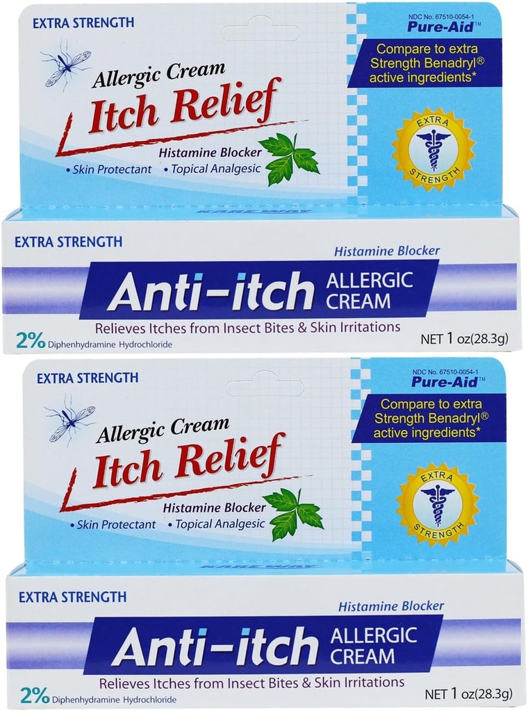 Anti- Itch Alergický krém - 1oz (2 balení)