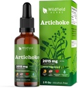 Artyčoky Leaf Extract Liquid Drops 2000mg (Cynara scolymus L.) Bylinný dodatek Absorbs lepší než Kapsle, 1 měsíc Dodávka, 84 Servings, Alkoholicko-Volný tinktura - 2 Oz, balení po 1