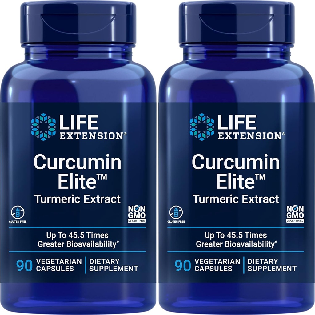 Life Extension Curcumin Elite Turmeric Extract, 90 Caps (Balení po 2)
