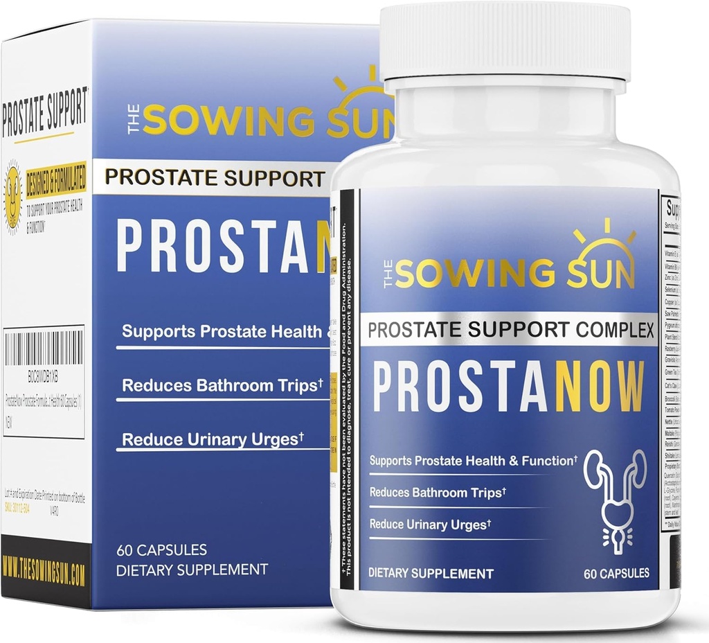 ProstaNow Prostate Formule, Saw Palmetto pro muže, Snížit časté močení, Podporuje močové měchýře a močové zdraví, Snížit buzení v noci na močení, Močové Tract zdraví - 60 Kapsle (1)