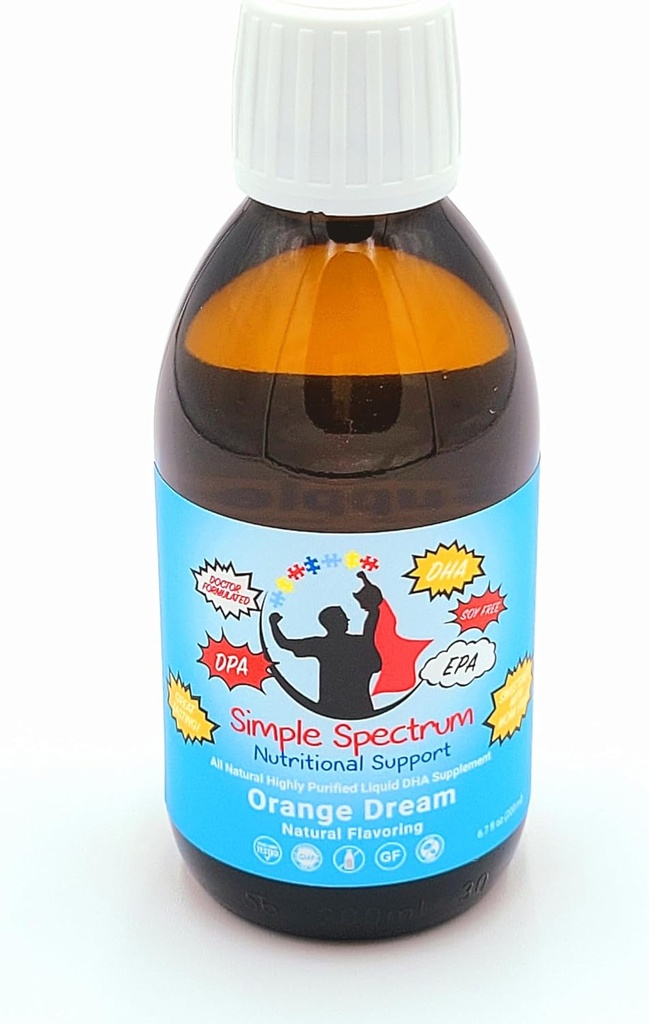 Jednoduché spektrum, Všechny přírodní rybí olej, Omega 3 DHA dodatek