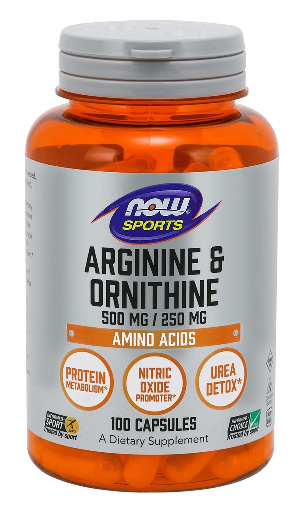 Nyní potraviny Arginin Ornithin 100 Caps