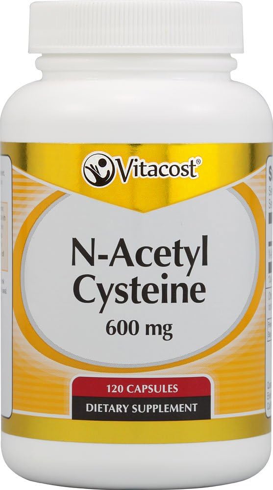 Vitacost N- acetyl cystein (NAC) -- 600 mg - 120 tobolek