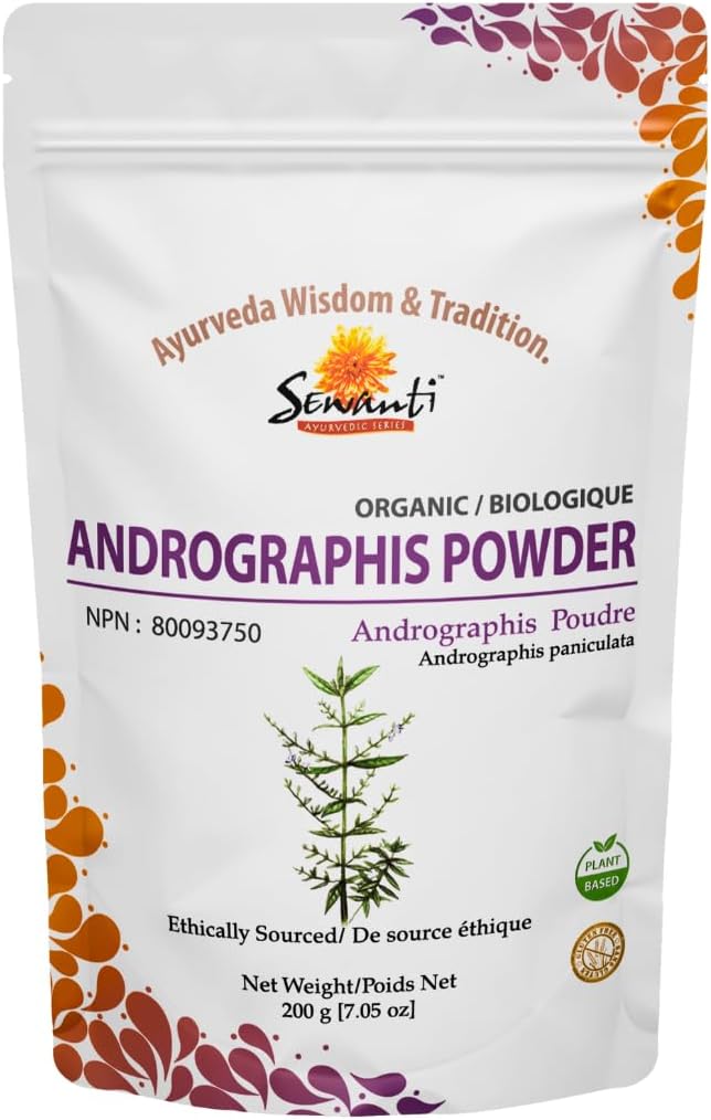 Sewanti Andrographis Extract Powder - Andrographis Paniculata pro zdraví jater 124; Bylinný dodatek 200g