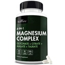 BioSchwartz Magnesium Complex Supplement (90 Kapsle) 350mg Magnesium Glycinát Citrát Malate and Taurate Per Serving for Heald Nerves Muscles Heart Sleep Support (Vegan, Gluten- Free, Non- GMO)