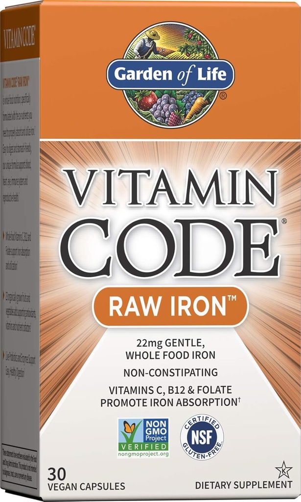 Vitaminový kód Surové železné 30ct tobolky