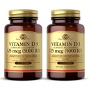 Solgar Vitamin D3 (Cholekalciferol) 10 mcg (400 IU) - 100 Softgels, Balení 2 - Pomáhá udržovat zdravé kosti a zuby - Podpora imunitního systému - Non- GMO, Gluten zdarma, mlékárny zdarma - 200 Celkem Service