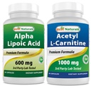 Nejlepší Naturals Alpha Lipoic Acid 600 mg & Acetyl L- Carnitin 1000mg