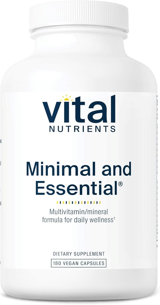 Vital Nutrients Minimální a Essential Multivitamin 124; Vegetarian Jeden za den Multi Vitamin, Mineral, & Antioxidant Supplement * Iron 124; Iron- Free Capsule 124; Gluten, mlékárenský, Soy Free Capsules 124; Non- GMO Capsules 124; 180 Capsules