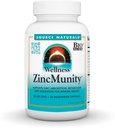 Zdroj Naturals Wellness ZincMunity, Podporuje absorpci zinku, metabolismus a využití pro imunitní léčbu *, 50 mg zinku - 60 vegetariánských kapslí