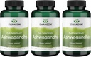 Swanson Ashwagandha Powder Supplement- Ashwagandha Root Promoting Stress Relief & Energy Supplement for Natural Wellness (100 Kapsle, 450mg každý) 3 Pack