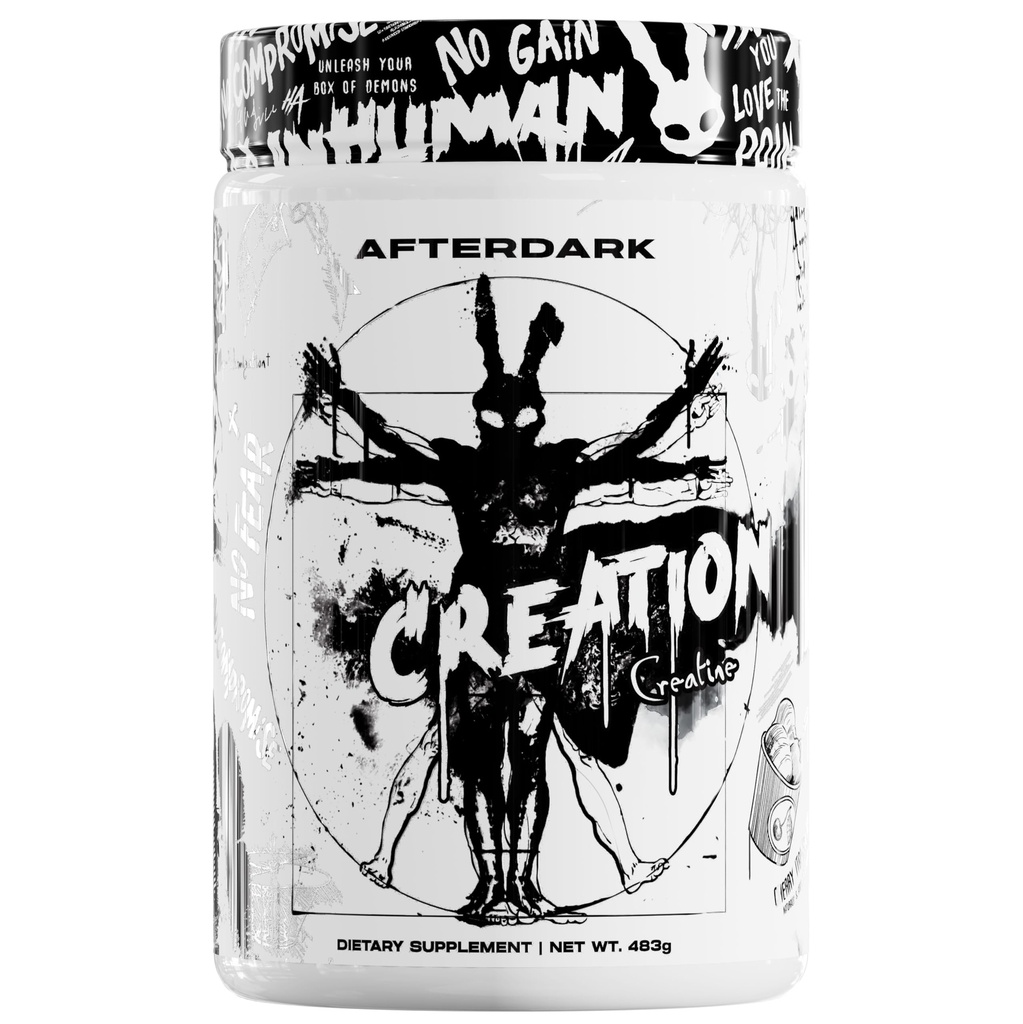 After Dark doplňky Vytvoření Creatin Monohydrát prášek, 10000mg Creatine Matrix Blend, Promotes Power, Vytrvalost & Svalový růst, GMP Certified, USA Made, 21 Servings, Snow Cone