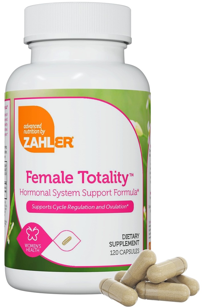 Zahler Žena Totalita - Multivitamin Hormon Podpora žen Dodatek s D-Chiro, Inositol, Dong Quai, Shatavari, Chaste Tree, Svatý Basil, DIM, Železo - Hormon Balance pro ženy (120 Kapsle)