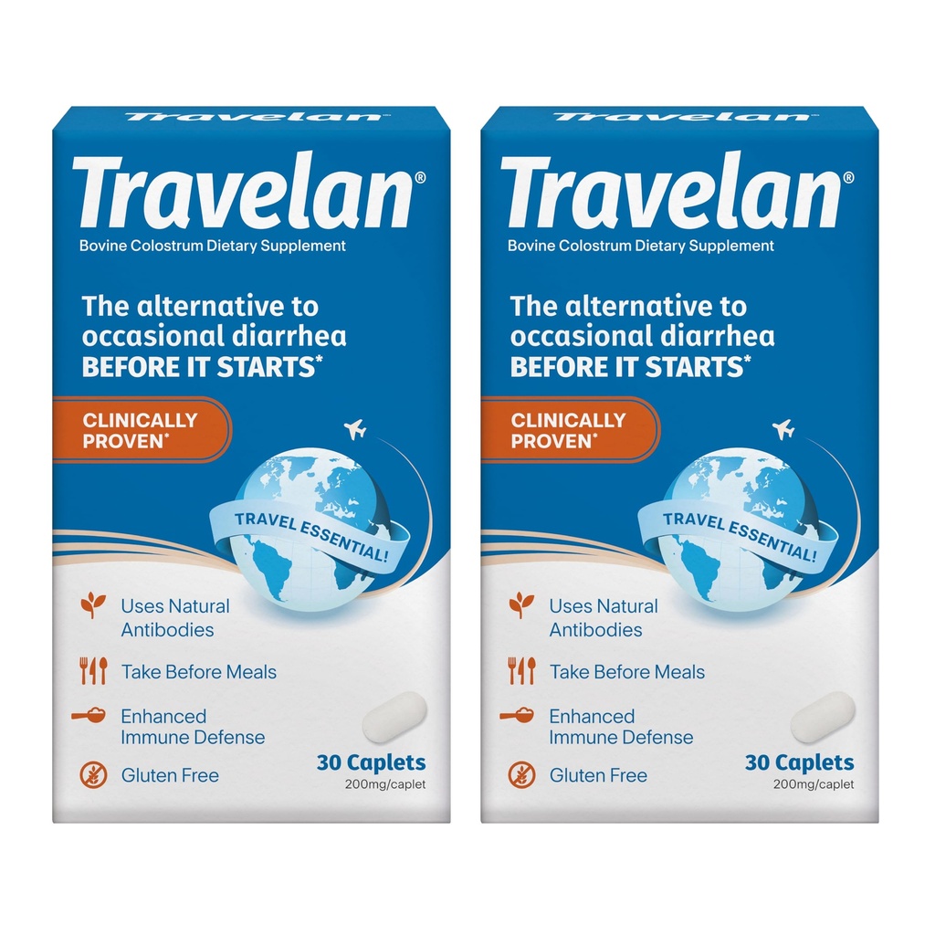 Anti Diarhea Pills Nápověda zabránit Traveler 's Diarhea před tím, než to začne, Klinicky osvědčené, Cestování Essentials, Drog- Free Colostrum, přírodní stravitelný a imunitní Supplement, 60 Počet