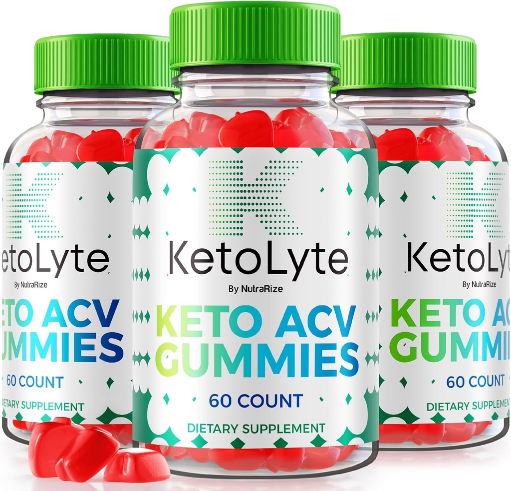 NutraRize (Balení 3 KetoLyte Keto ACV Gummies, Advanced Formule, Keto Apple Cider ocet 1000MG Dodatek, Všechny přírodní Keto ACV Vitamíny, Oficiální Keto Lyte Recenze (180 Gummies)