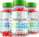NutraRize (Balení 3 KetoLyte Keto ACV Gummies, Advanced Formule, Keto Apple Cider ocet 1000MG Dodatek, Všechny přírodní Keto ACV Vitamíny, Oficiální Keto Lyte Recenze (180 Gummies)
