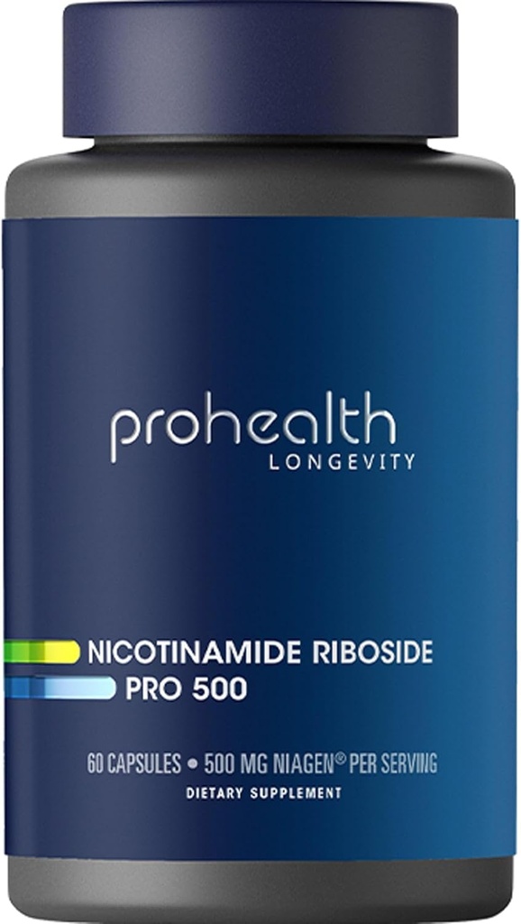 ProHealth Nikotinamid Riboside Pro 500. Patentovaný NR Niagen 500mg Plus 250mg TMG. NAD + Supplement Boosts NAD +. NR dodatek Proven ve 300 studiích. 30 Služeb