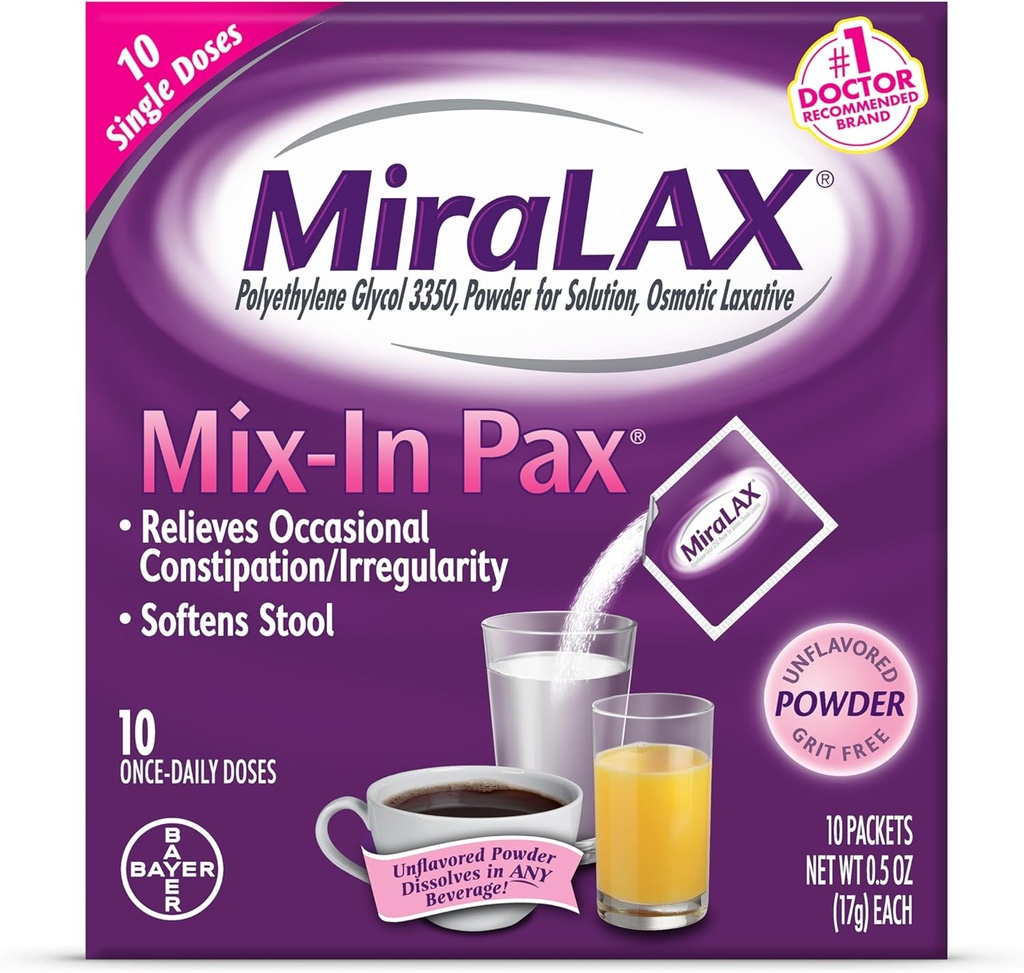 MiraLAX Laxative Powder Packets 10.0 ea. (množství 5)