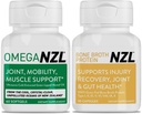 Omega33 Natural Joint Relief Dodatek přírodní Muscle Support, Green- Lipped Mussel Oil Joint Support, No Fishy Aftertact, 60 Softgels Plus jedna láhev kostního Broth Protein 30 Kapsle