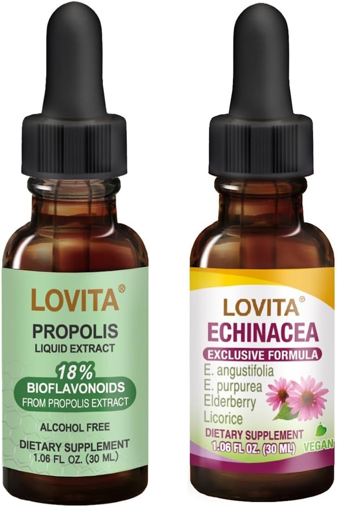 Lovita Bee Propolis & Echinacea tekuté výživné doplňky Bundle