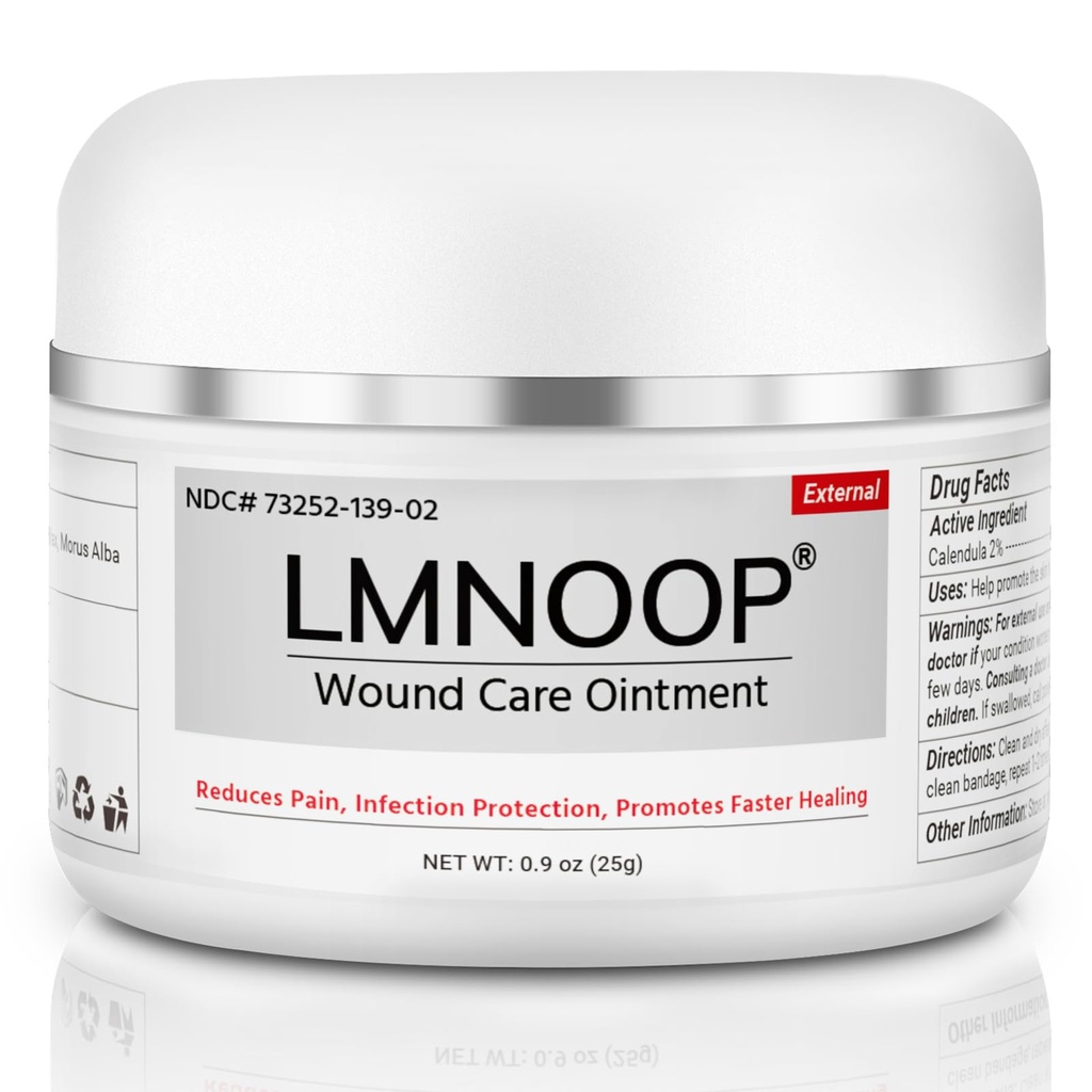 LMNOOP ® Bed Sore Ointment, Maximální síla krém pro péči o rány pro ochranu infekce a opravy kůže, Rychlé léčení pro Diabetická zranění, Tlakové vředy, Venous Ulcer, Burns, Cuts, Scraps