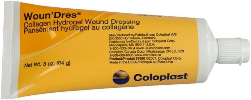Woun 'dres Collagen Hydrogel 3 oz Tube QTY: 1 od COLOPOST CORPORATION